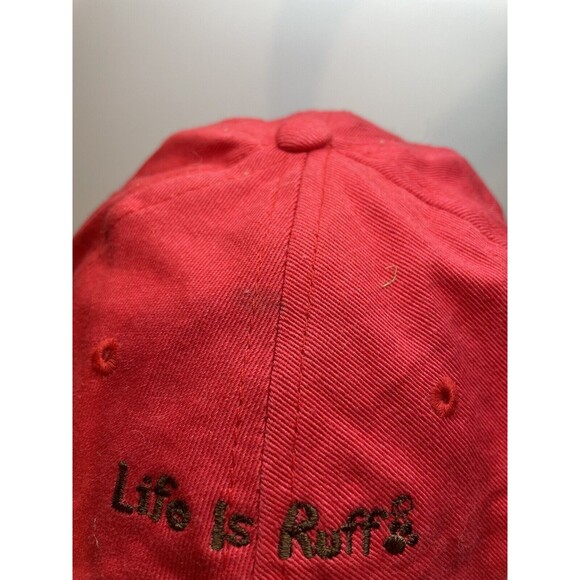 Girl’s Best Friend - Life Is Ruff Hat Red Adjustable - Picture 4 of 6